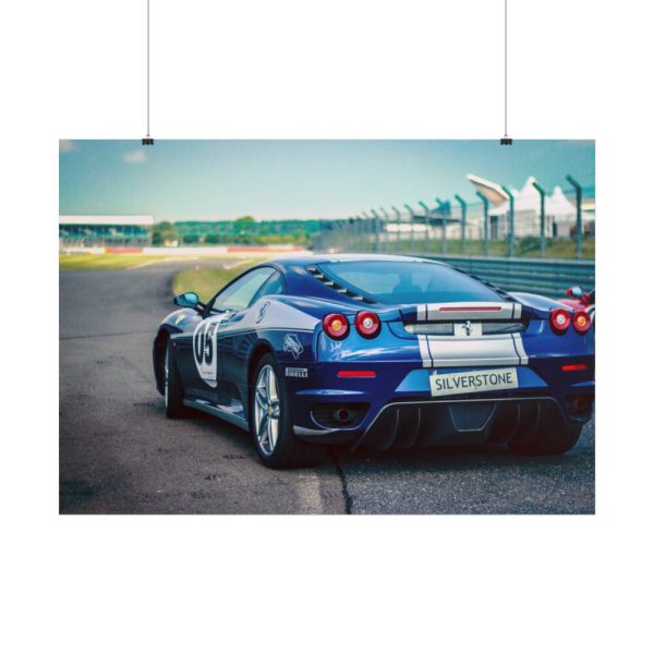 Ferrari Racing Car Poster