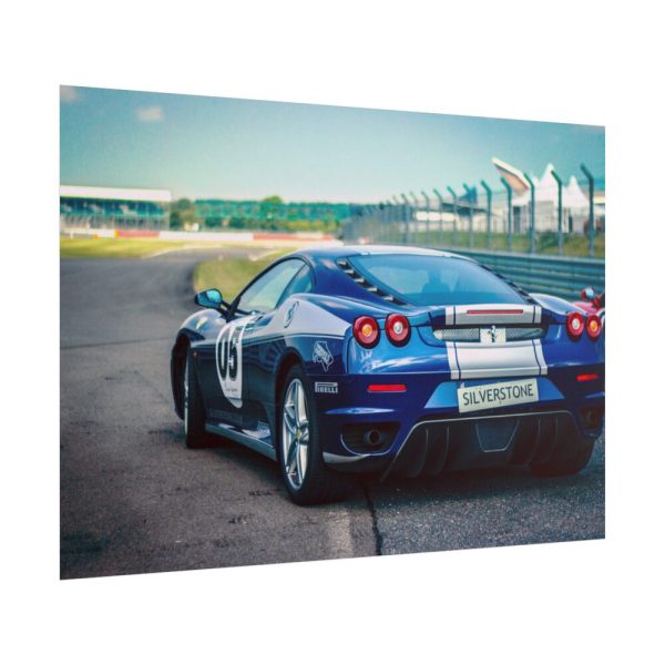 Ferrari Racing Car Poster