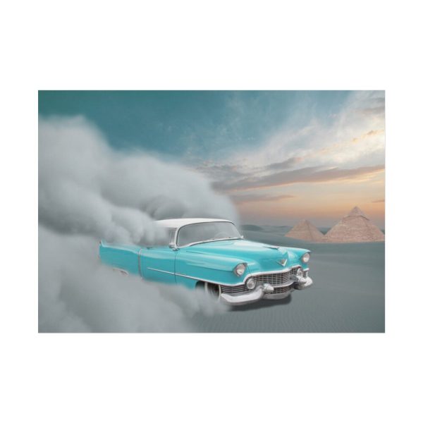 101875-150.jpg Cadillac in Desert Poster
