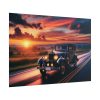101875-242.jpg Vintage Car Driving on Road Poster