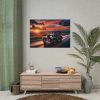 101875-243.jpg Vintage Car Driving on Road Poster
