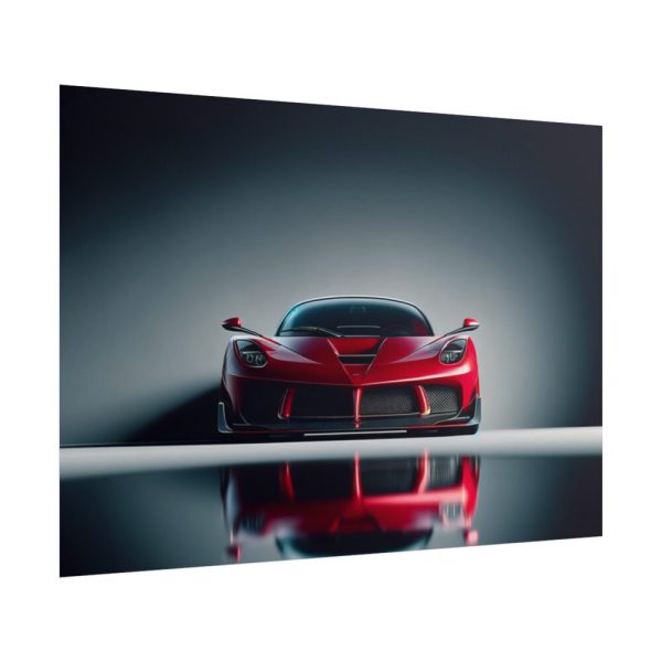 101875-282.jpg Sleek Red Sports Car Poster