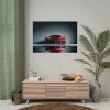 101875-283.jpg Sleek Red Sports Car Poster