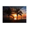 Tropical Beach Sunset Landscape II Poster