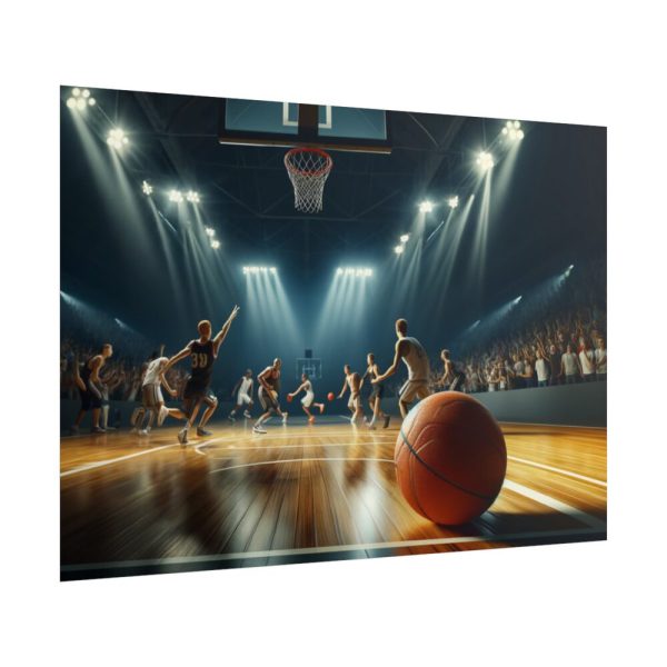 101875-317.jpg Energy and Excitement of a Basketball Game Poster