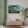 101875-323.jpg Soccer Game with Players in Action Poster