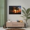 Tropical Beach Sunset Landscape II Poster
