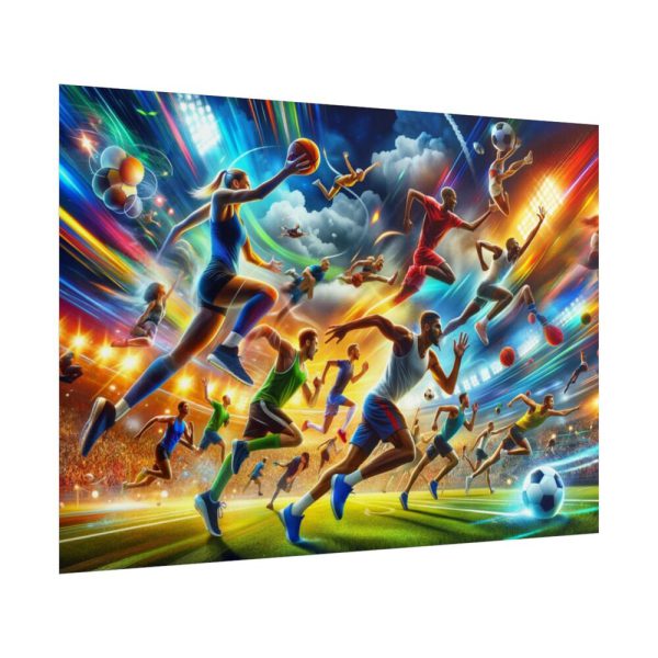 101875-352.jpg Sport Scene Capturing the Excitement and Energy of Athletes Poster