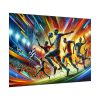 101875-357.jpg Soccer Players in Action Poster