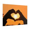 Heart Hands Frame the Sun Poster