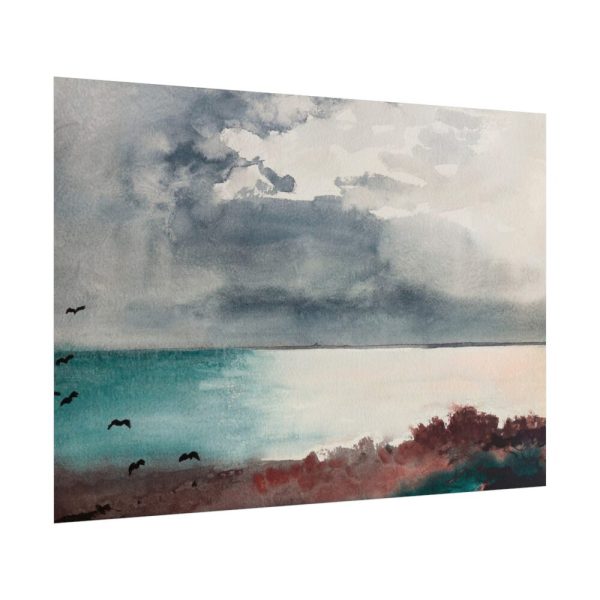 Breaking Storm, Coast of Maine Poster