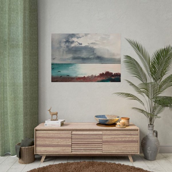 Breaking Storm, Coast of Maine Poster