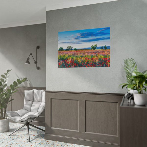 Red Poppy Field Poster