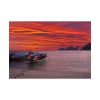 101875-450.jpg Two Boats Moored on Beach Poster