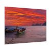 101875-452.jpg Two Boats Moored on Beach Poster