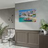 101875-479.jpg Greek Coastal Town Poster