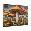 101875-502.jpg Mushrooms Butterfly Forest Art Poster