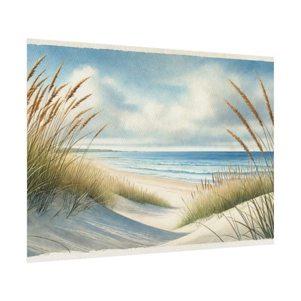 101875-532.jpg Beach Scene With Gentle Sand Dunes Poster