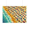 Aerial View of Vibrant Beach Scene Poster
