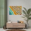 Aerial View of Vibrant Beach Scene Poster