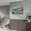 Peaceful Atmosphere With Rocky Coastline Poster