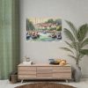 Coastal Scene With Sailboats in Marina Poster