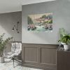 Coastal Scene With Sailboats in Marina Poster