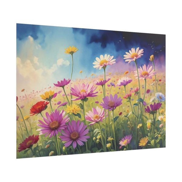 101875-577.jpg Wildflowers on Rough Texture Poster