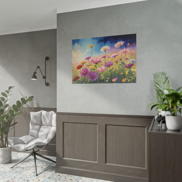 101875-579.jpg Wildflowers on Rough Texture Poster