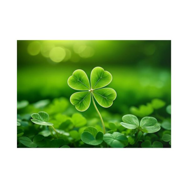 101875-585.jpg Four-leaf Clover Luck Poster