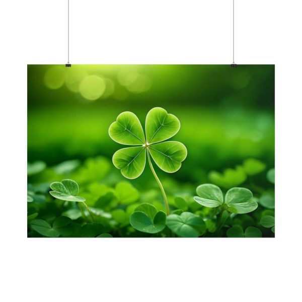 101875-586.jpg Four-leaf Clover Luck Poster