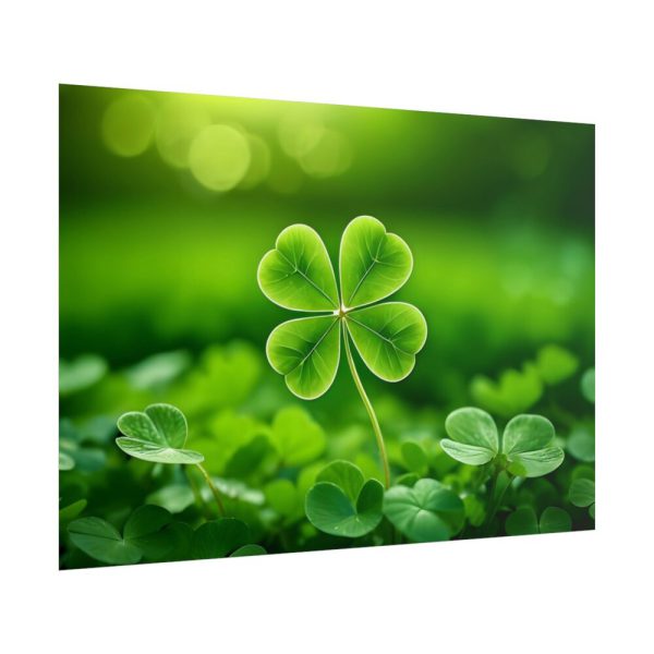 101875-587.jpg Four-leaf Clover Luck Poster