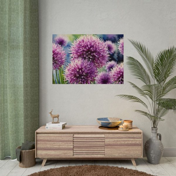 101875-593.jpg Ornamental Allium Flower Poster