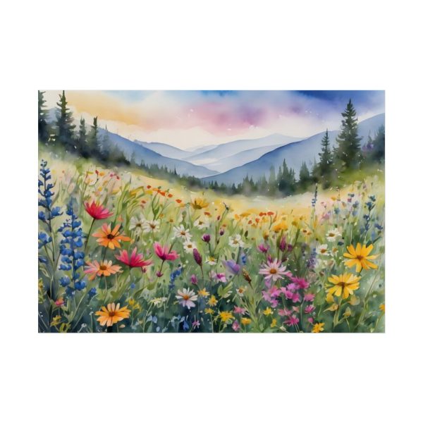 101875-610.jpg Landscape Wildflowers Fields Meadows Poster