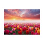Tulip Field In The Morning Poster - Image 11