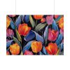 101875-621.jpg Colorful Tulip Pattern Poster