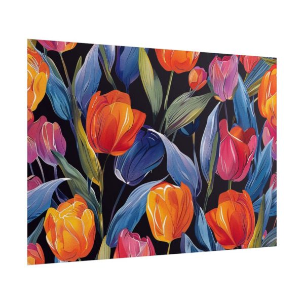 101875-622.jpg Colorful Tulip Pattern Poster