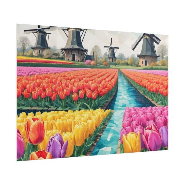 101875-632.jpg Holland Tulip Windmill Poster