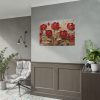 101875-639.jpg Red-Gold Abstract Tulips Poster