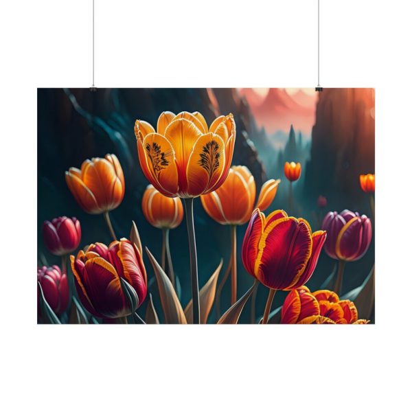Yellow Tulips Flower Poster