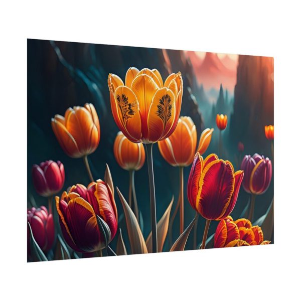 Yellow Tulips Flower Poster