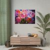 Beautiful Pink Tulips Flowers Poster