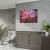 Beautiful Pink Tulips Flowers Poster