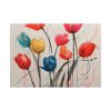 Colorful Abstract Tulips Art Poster