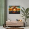 101875-68.jpg Reflection Time Through A Lens Ball Poster
