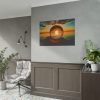 101875-69.jpg Reflection Time Through A Lens Ball Poster