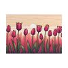 101875-690.jpg Pink Tulips Row At Sunset Poster