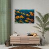 Tropical Fish Swarm Aquarium Poster