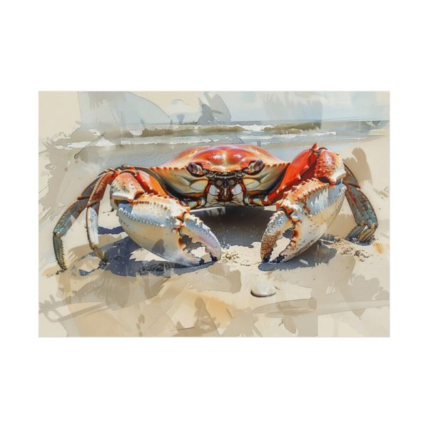 Crab Watercolor Art Poster