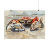 Crab Watercolor Art Poster